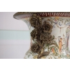 Porcelanowa Waza - Amfora Wazon - Porcelana + Brąz - Rysunki Zdobienia