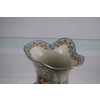 Porcelanowa Waza - Amfora Wazon - Porcelana + Brąz - Kolorowe Zdobienia