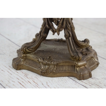 Porcelanowa Waza - Amfora Wazon - Porcelana + Brąz - Kolorowe Zdobienia