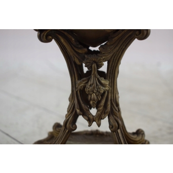 Porcelanowa Waza - Amfora Wazon - Porcelana + Brąz - Kolorowe Zdobienia