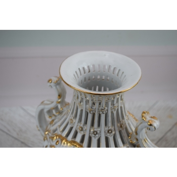 Pałacowa Porcelanowa Amfora - Wazon Waza - Porcelana - Ręcznie Malowana