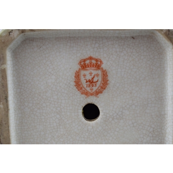 Królewski Porcelanowy Wazon - Amfora Waza - Porcelana + Brąz - Dekoracja
