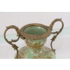 Porcelanowa Waza - Wazon Amfora - Porcelana + Brąz - Chińskie Zdobienia
