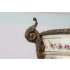 Biały Porcelanowy Wazon - Waza Amfora - Porcelana + Brąz - Uszkodzona