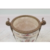 Biały Porcelanowy Wazon - Waza Amfora - Porcelana + Brąz - Uszkodzona