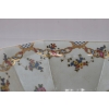Biała Porcelanowa Misa - Wazon Patera - Kolorowe Kwiaty - Ozdoba Prezent