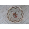 Biała Porcelanowa Misa - Wazon Patera - Kolorowe Kwiaty - Ozdoba Prezent
