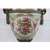Porcelanowa Waza - Amfora Wazon Porcelana + Brąz - Dzieci - Kolorowe Kwiaty