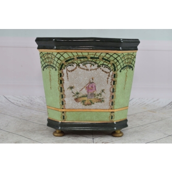 Porcelanowa Waza - Wazon Donica - Porcelana - Japońskie Zdobienia - Prezent