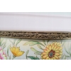 Porcelanowy Kwiecisty Wazon - Amfora Waza - Porcelana Brąz Kolorowe Kwiaty