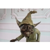 Skrzat Troll Gnom z Garncem - Figura Rzeźba z Brązu - Ogród Dom Ozdoba