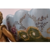 Cztery Amory Trzymające Patere - Patera Porcelana + Figury z Brązu