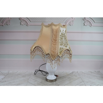 Kryształowa Lampa z Abażurem - Lampka Abażur - Kryształ Glamour - Dekoracja