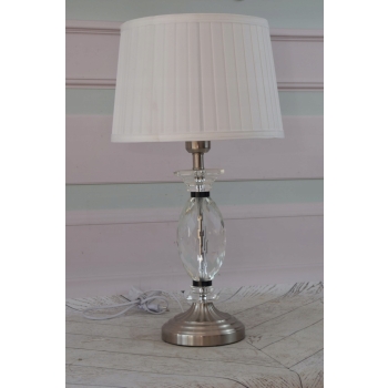 Kryształowa Lampa z Abażurem - Lampka Abażur - Kryształ Glamour - Biuro Dom