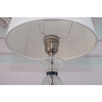 Kryształowa Lampa z Abażurem - Lampka Abażur - Kryształ Glamour - Biuro Dom