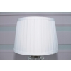 Kryształowa Biała Lampa - Lampka Abażur - Kryształ Glamour - Ozdoba Gabinet