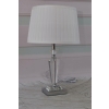 Kryształowa Biała Lampa - Lampka Abażur - Kryształ Glamour - Ozdoba Biuro