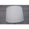 Kryształowa Biała Lampa - Lampka Abażur - Kryształ Glamour - Salon Biuro