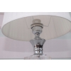 Kryształowa Biała Lampa - Lampka Abażur - Kryształ Glamour - Ozdoba Biuro