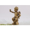 Porcelanowa Mini Patera - Mydelniczka - Porcelana + Figura z Brązu Amor