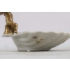 Porcelanowa Mini Patera - Mydelniczka - Porcelana + Figura z Brązu Amor
