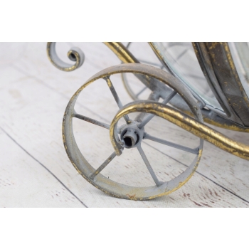 Lampion Latarnia Kareta na Świece - Vintage , Glamour - Lampa