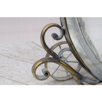 Lampion Latarnia Kareta na Świece - Vintage , Glamour - Lampa