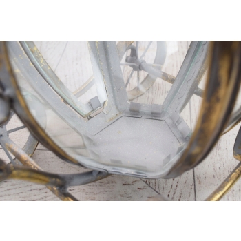 Lampion Latarnia Kareta na Świece - Vintage , Glamour - Lampa