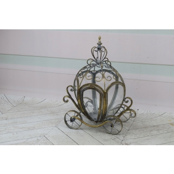 Lampion Latarnia Kareta na Świece - Vintage , Glamour - Lampa