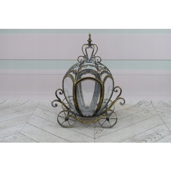 Lampion Latarnia Kareta na Świece - Vintage , Glamour - Lampa