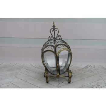 Lampion Latarnia Kareta na Świece - Vintage , Glamour - Lampa