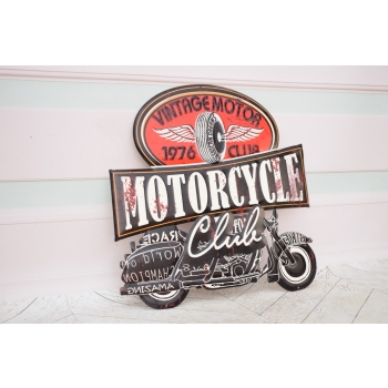 Blaszany Szyld - Motorcycle - Motor Gang Motocykl - Prezent - Zawieszka