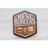 Blaszany Szyld - Best Burgers - Najlepsze Burgery - Ozdoba Do Restauracji