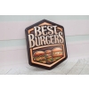 Blaszany Szyld - Best Burgers - Najlepsze Burgery - Ozdoba Do Restauracji