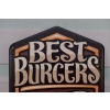 Blaszany Szyld - Best Burgers - Najlepsze Burgery - Ozdoba Do Restauracji