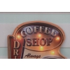 Blaszany Szyld - Coffee Shop - Retro Neon - Reklama Do Kawiarni Ozdoba