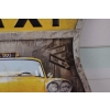 Blaszany Szyld - Żółte Taxi - Metalowa Zawieszka Na Ścianę Auto - Ozdoba
