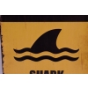 Blaszany Szyld - Shark Zone - Uwaga Rekiny - Ostrzeżenie Tabliczka
