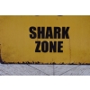 Blaszany Szyld - Shark Zone - Uwaga Rekiny - Ostrzeżenie Tabliczka