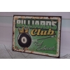 Blaszany Szyld - Billard Club - Klub Bilard - Tabliczka Do Baru Pubu Ozdoba