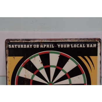Blaszany Szyld - Darts - Lotki Rzutki - Tabliczka Ozdoba - Prezent