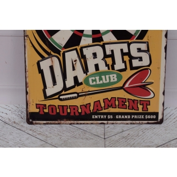 Blaszany Szyld - Darts - Lotki Rzutki - Tabliczka Ozdoba - Prezent