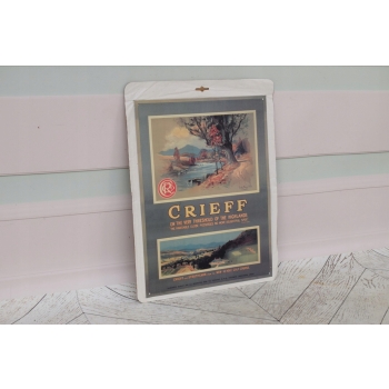 Blaszany Szyld - Crieff - Miasto Krajobraz Szkocji - Plakat Obrazek Ozdoba
