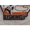 Blaszany Szyld - Fishing - Ryby Wędkarz - Zawieszka - Prezent Dla Wędkarza