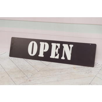 Blaszany Szyld - Open - Tabliczka Znak Na Drzwi Otwarte - Zawieszka