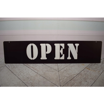 Blaszany Szyld - Open - Tabliczka Znak Na Drzwi Otwarte - Zawieszka