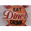 Blaszany Szyld - Eat Dinner Drink - Jedzenie - Reklama Plakat - Restauracja