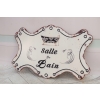 Blaszany Szyld - Salle De Bain - Znak Tabliczka Łazienka - Dekoracja Ozdoba