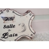Blaszany Szyld - Salle De Bain - Znak Tabliczka Łazienka - Dekoracja Ozdoba