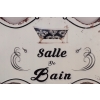Blaszany Szyld - Salle De Bain - Znak Tabliczka Łazienka - Dekoracja Ozdoba